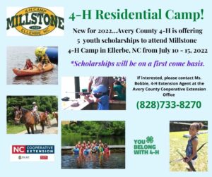 Cover photo for Avery County Offering 4-H Residential Camp Opportunity!